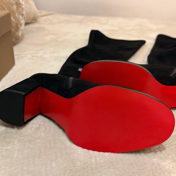 Suede Over the knee Boot - Mini Heel Dup3 LB - Picture 6 of 8